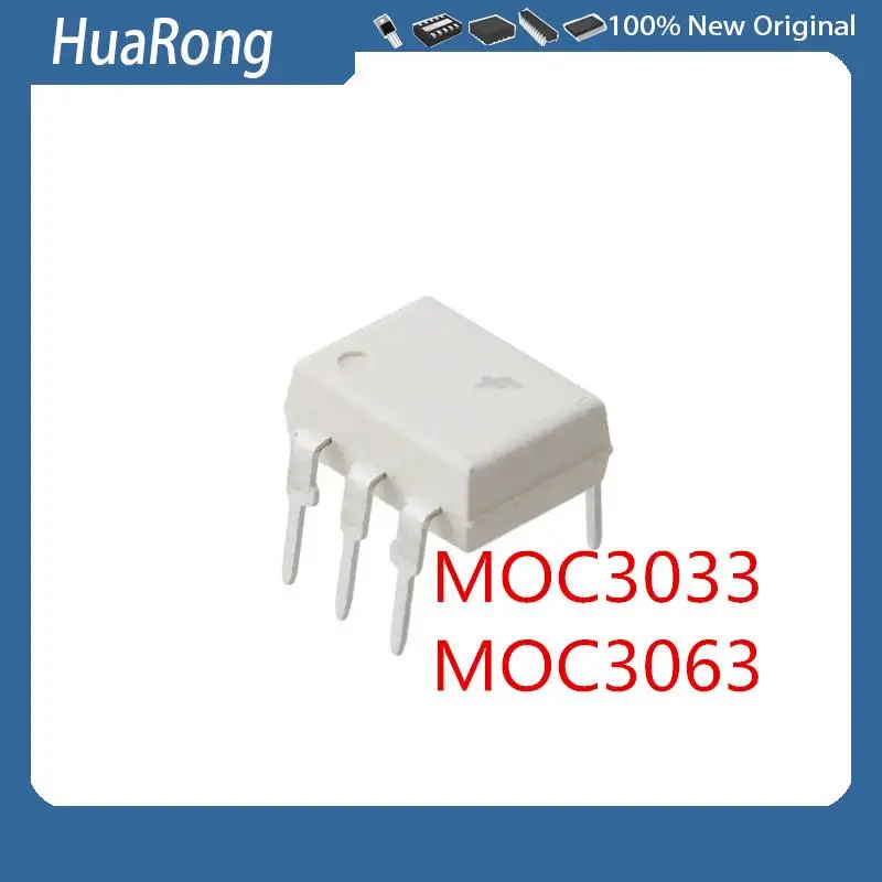 50Pcs/Lot  MOC3033  MOC3033M DIP-6 MOC3063 LAN6652L T6BK TO-126