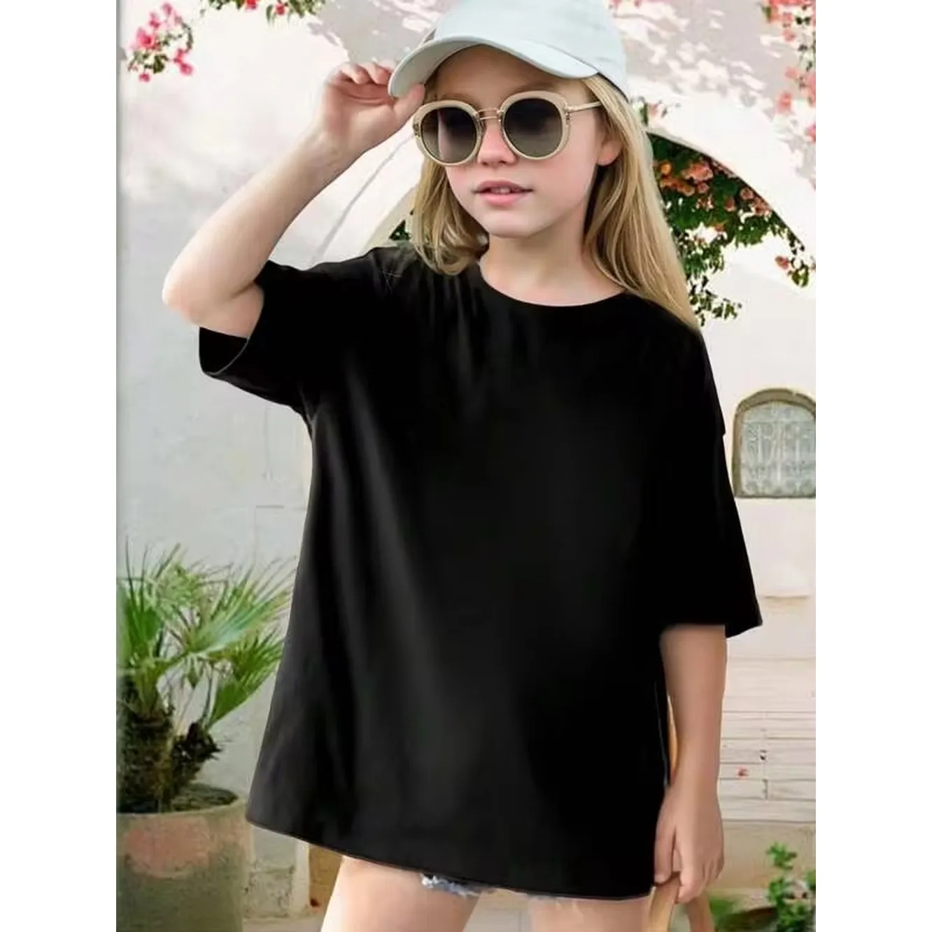 Kids' White Short Sleeve T-Shirt Custom Design School Uniform Everyday Wear - Durable Cotton Tee For Boys Girls - Teen Toddler