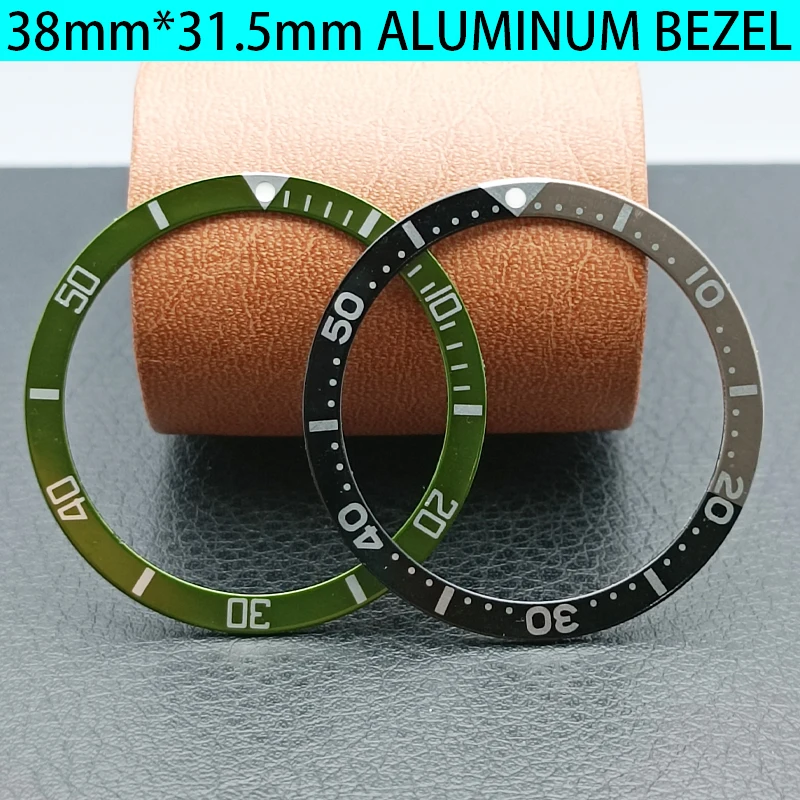 Алюминиевый ободок для часов 38 мм, кольцо корпуса NH35, подходит для подводника NH35 NH36, чехол для дайвинга, безель, детали кольца, мужские часы, подарки