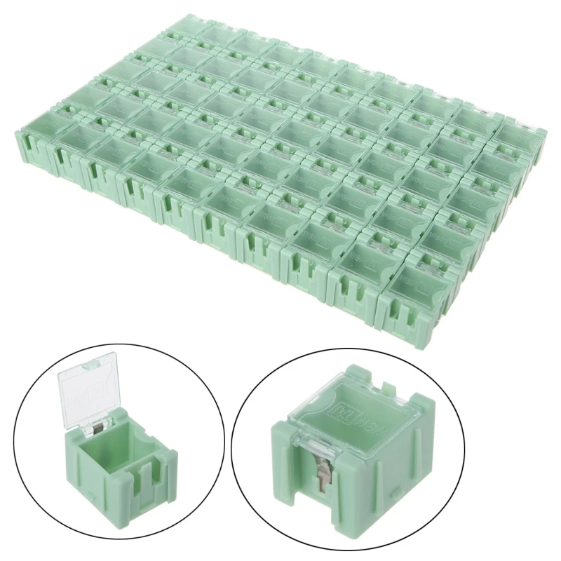 50 Pcs/Set  SMT Electronic Component Container Mini Storage Boxes  kit