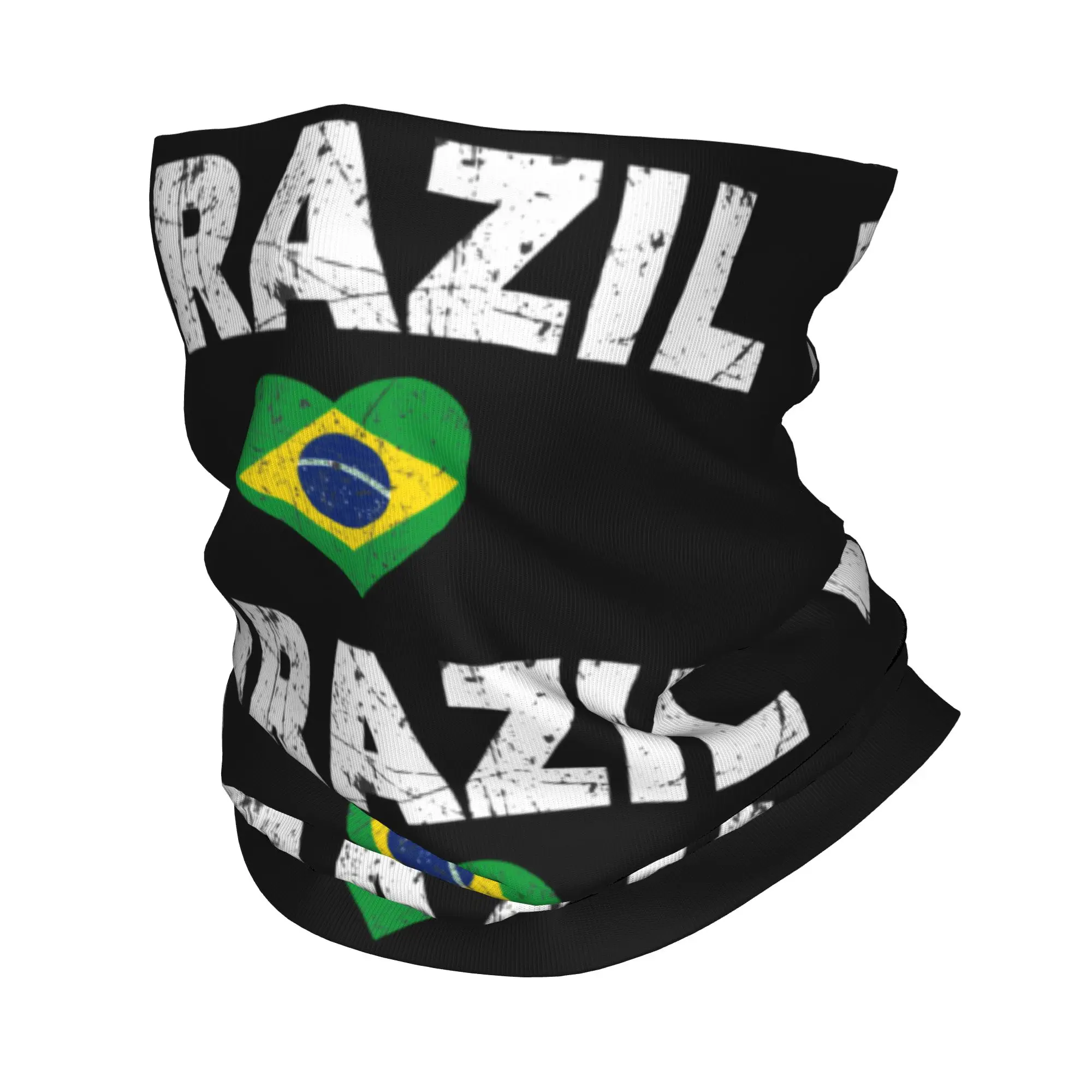 Brazil Flag Brazilian Flag Neck Gaiter Men Women UV Protection Winter  Bandana Scarf for Hiking