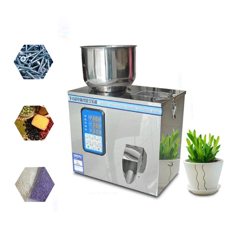 Vibration Counting Granule Filling Machine Quantitative Powder Dispensing Machine For Granulated Tea Powder