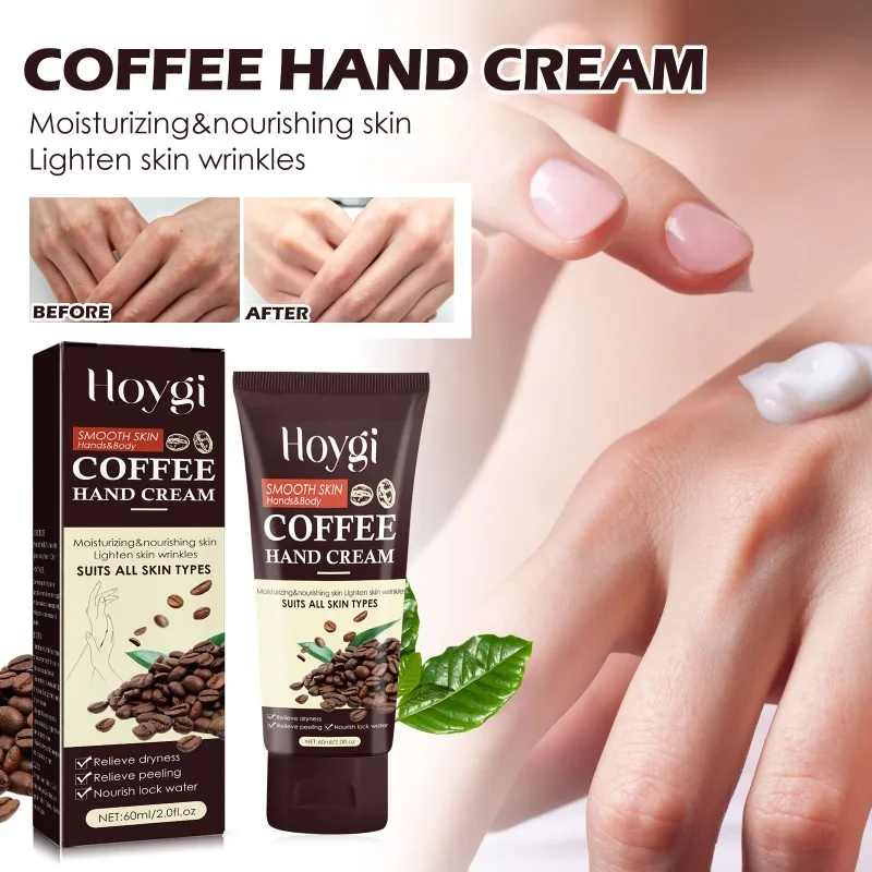 Coffee Hand Cream Repairs Dead Skin Chapped Skin Hand Cream Care Improves Rough Wrinkle Hydrating Exfoliating Smooth Skin Care