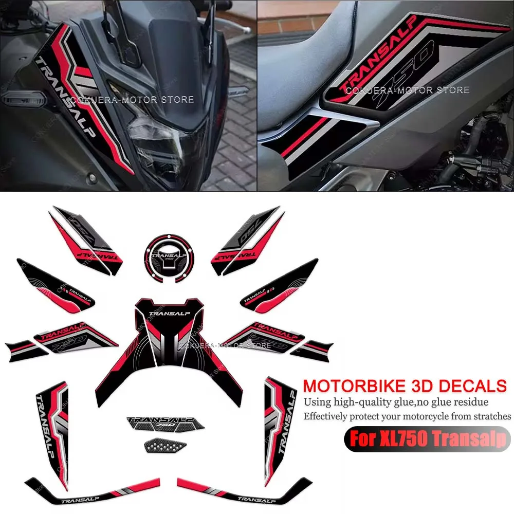 For Honda XL750 Transalp xl750 transalp Motorcycle 3D protection decorative stickers motorcycle accessories 3d stickers