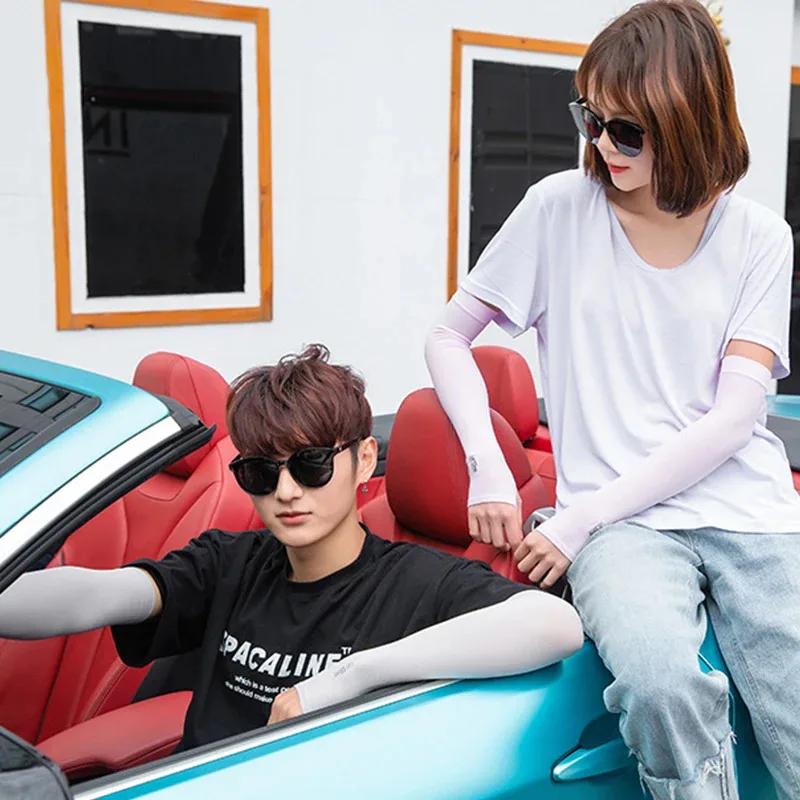 1-5 أزواج أكمام أذرع تبريد تدفئة الرياضة كم الشمس UV حماية غطاء اليد التبريد دفئا تشغيل الصيد الدراجات Mangas Para Brazo #2