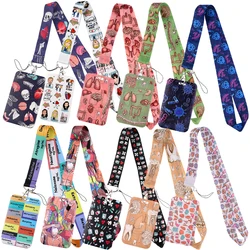 Human Anatomy Organ Medical Credential Holder Nurse Lanyards for Key Neck Strap For Card Badge Gym Keychain Keyring Accessories