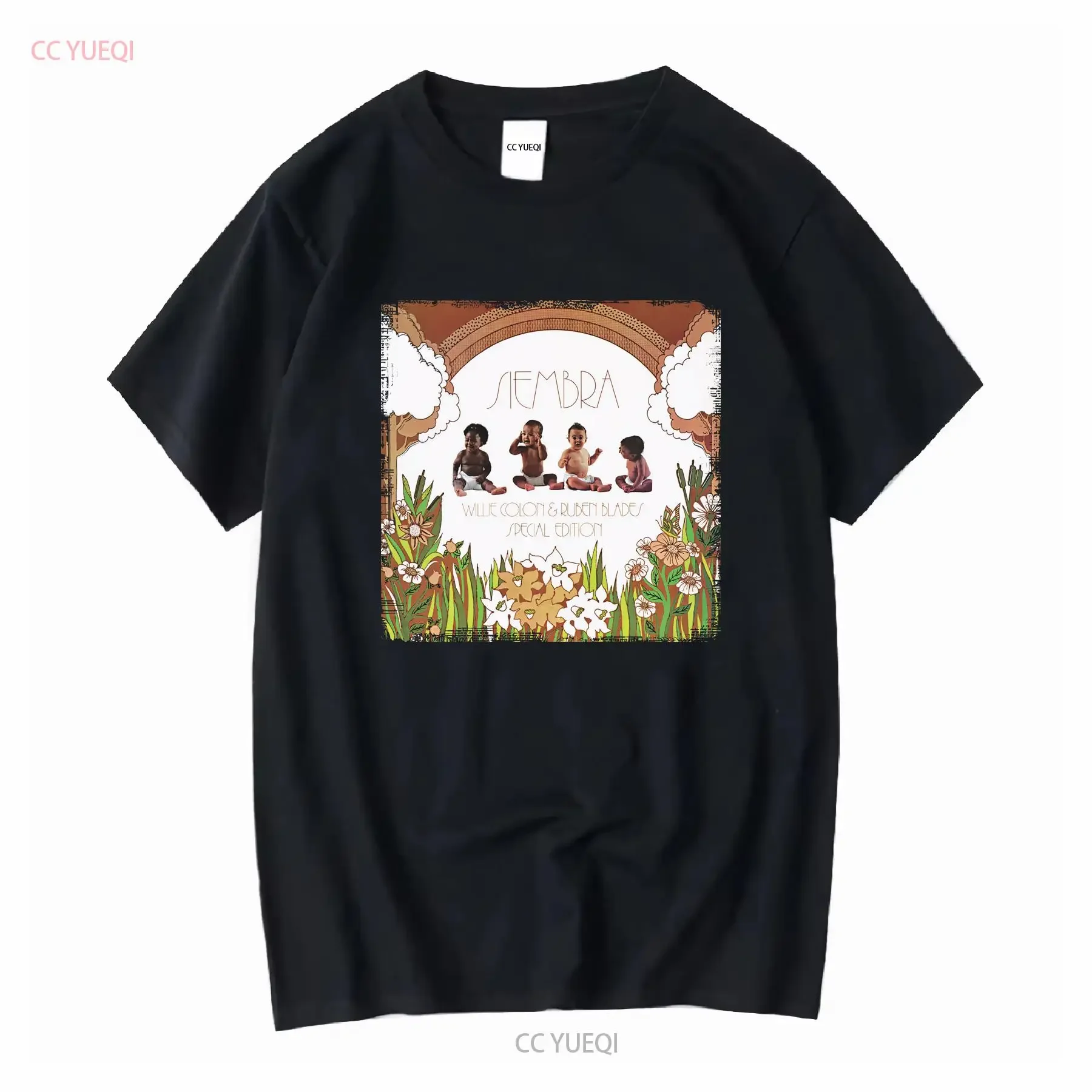 Camiseta vintage de salsa latina Siembra Ruben Blades y Willie Colon Metiendo Mano, lavada, para uso diario