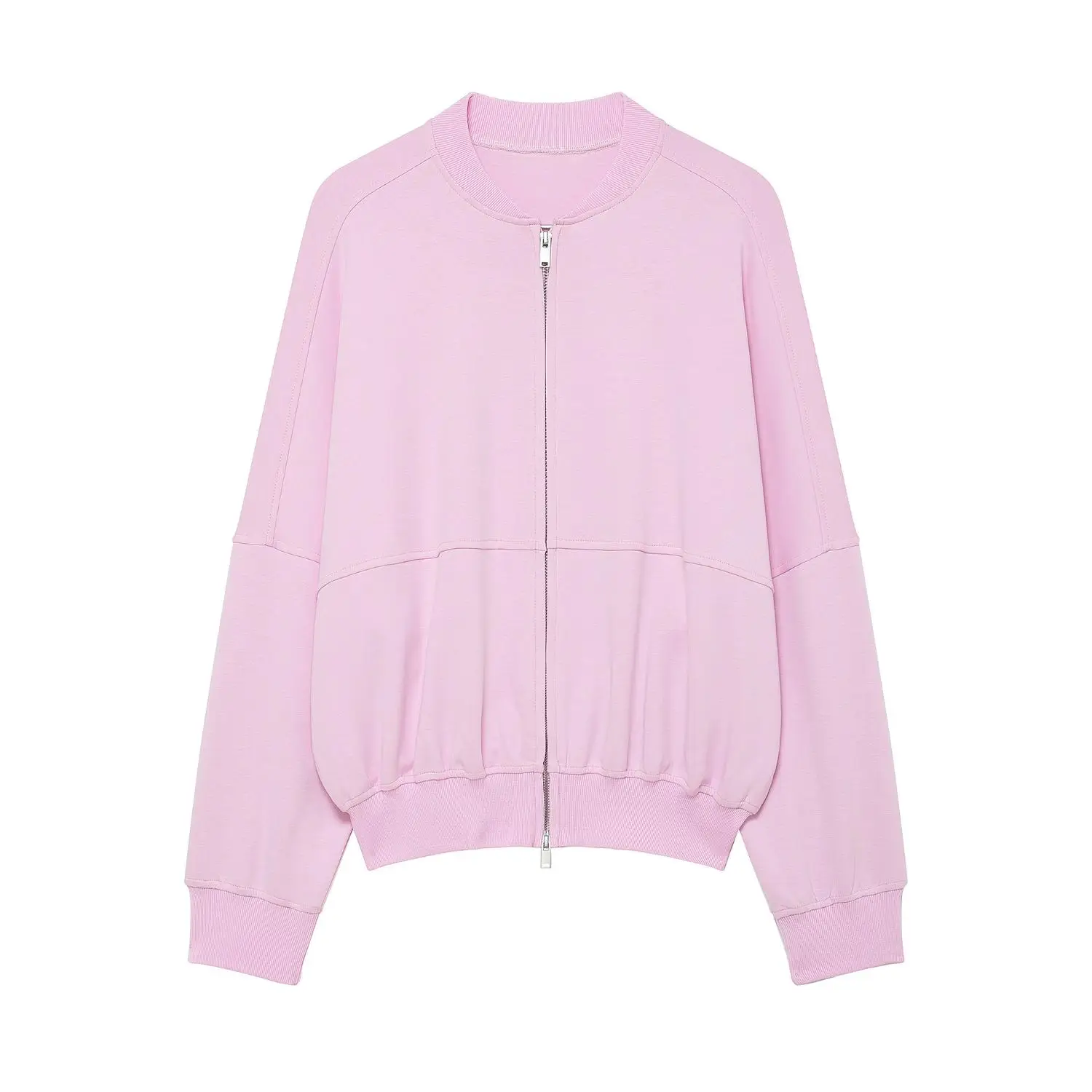 Fashionable round Neck Pilot Jacket And Pants Set Women's Cross-Border Clothing Organic Cotton  Color Casual Pants