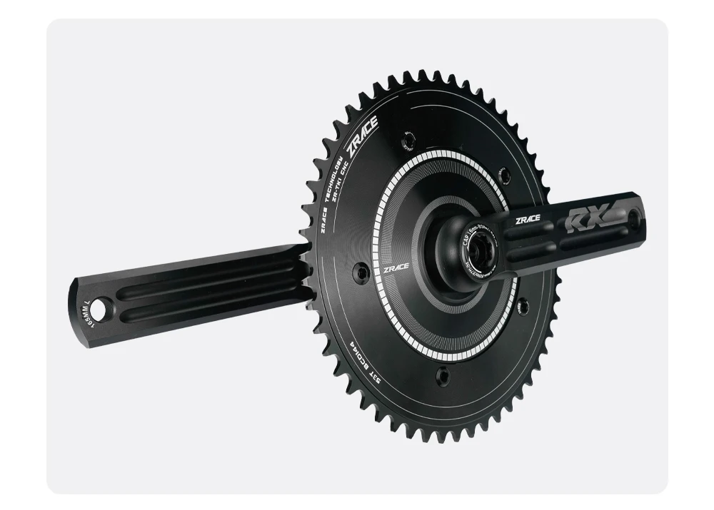 ZRACE RX Track Bike Fixed Gear Kurbelgarnitur 144BCD 46T-50T Kettenblatt 165-175mm Kurbelarm Fahrradteile – Detail 3