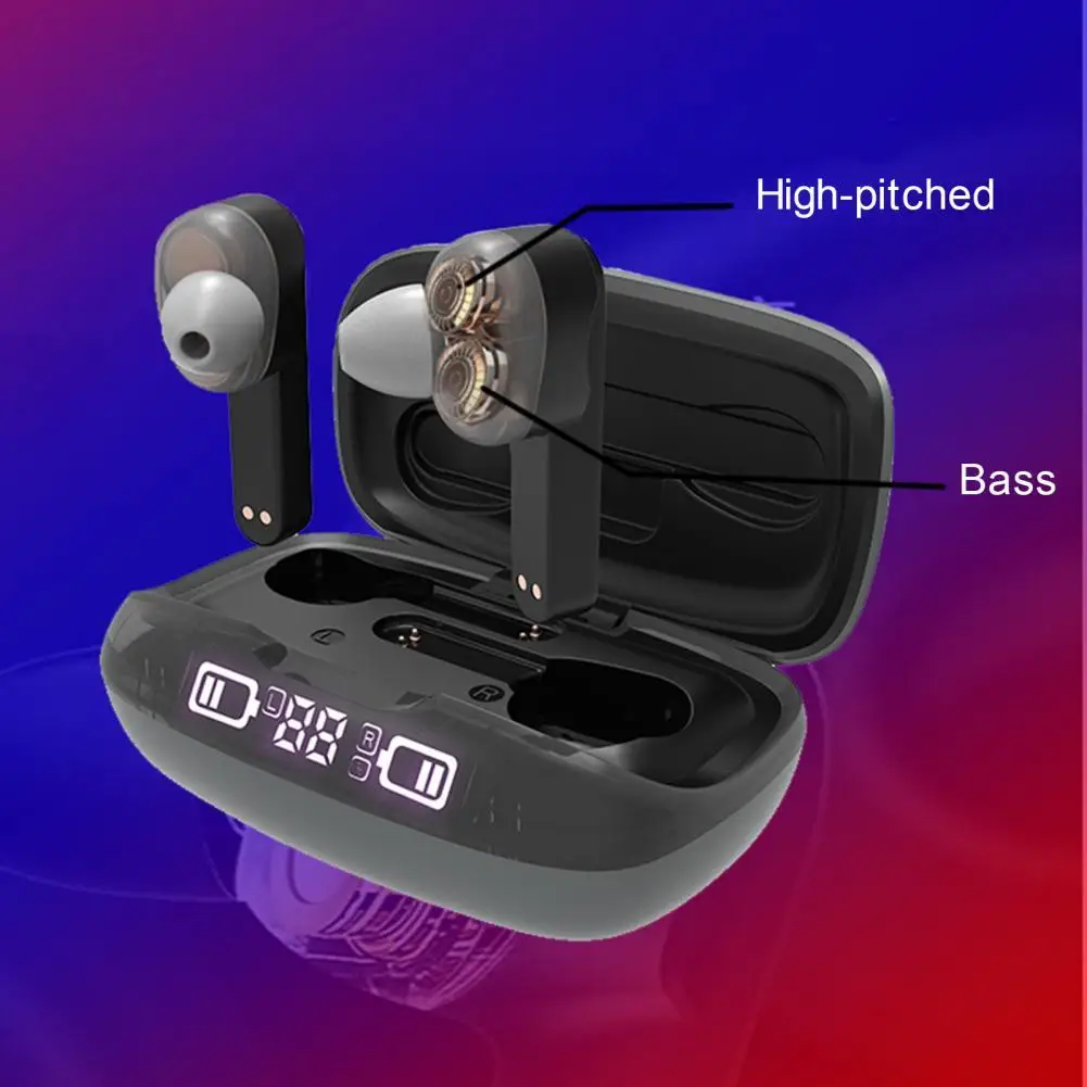 

Wireless Earbud High-quality Bluetooth-compatible5.0 Sports Dynamic Earphone Long Standby Time Touch Control Earbud