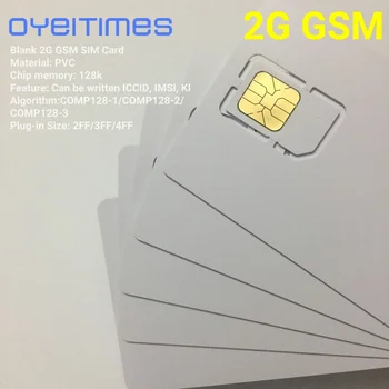 OYEITIMES 2G GSM SIM 카드 블랭크 SIM 카드, 프로그래밍 가능 GSM SIM 카드, ICCID IMSI 핀 PUK ADM KI COMP128 OP/OPC 없는 알고리즘 