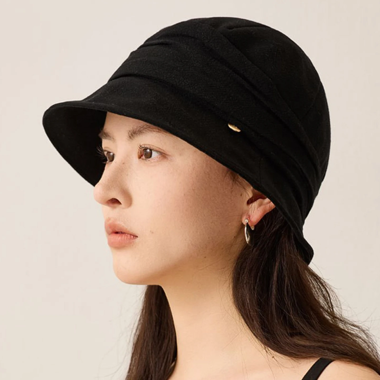Chemotherapy Outing Cap Suitable for Balding Seniors Wearing Fisherman Hats to Cover White Hair Thin Post-Surgery