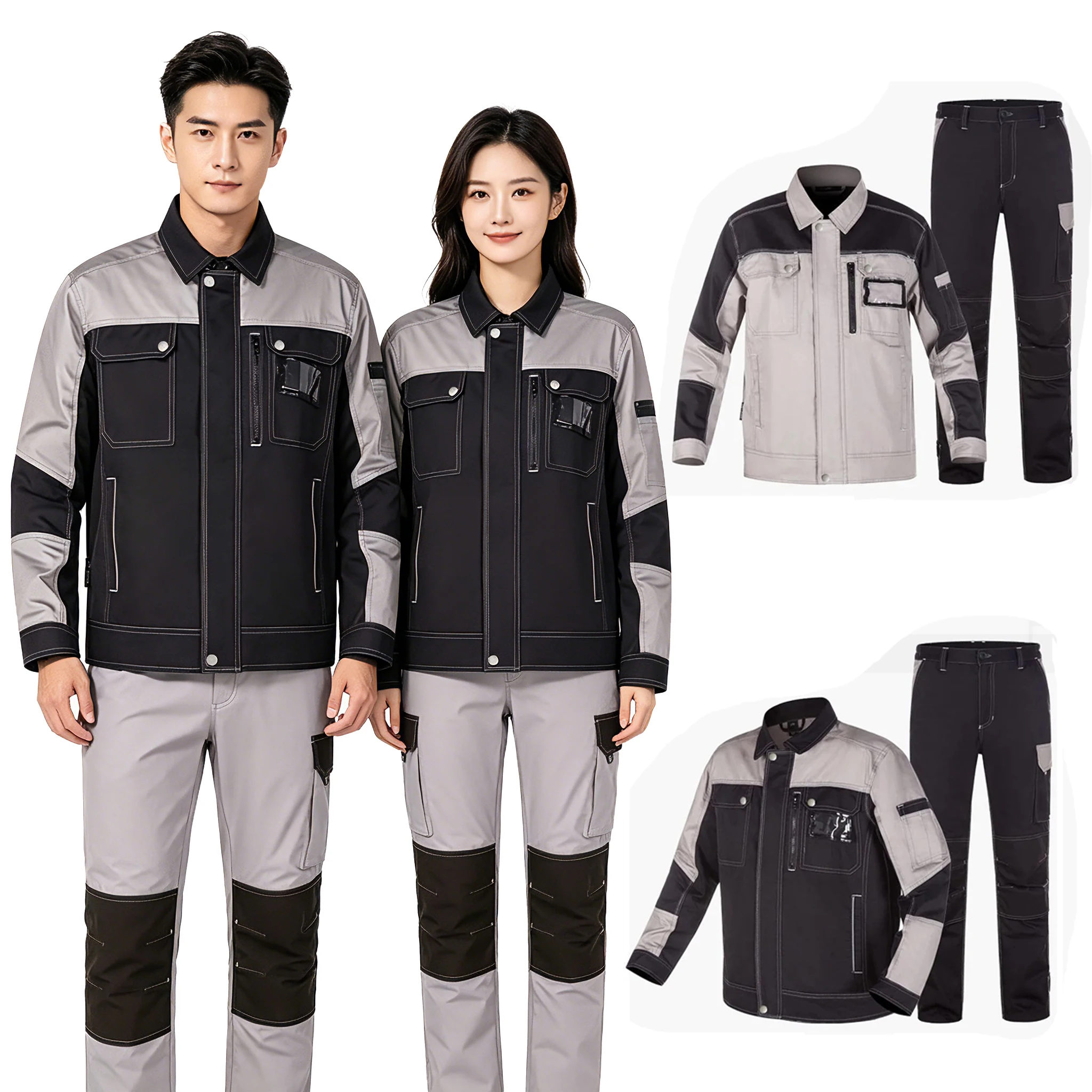 Labor Protection Suit Set Comfortable And Durable Welding, Auto Repair Outdoor Workwear Construction Site Workwear
