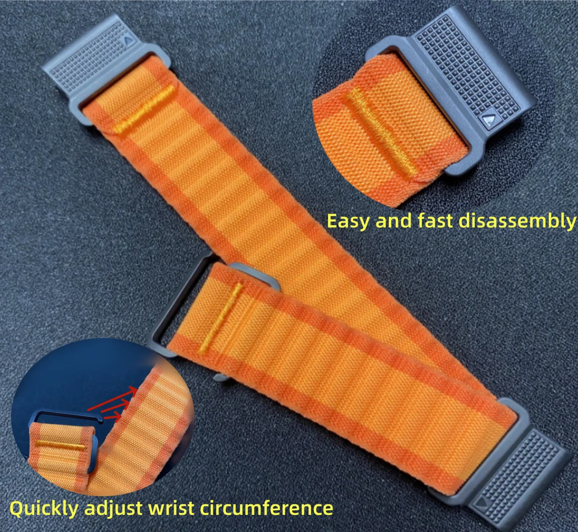 QuickFit 22mm 26mm cinturino in nylon intrecciato per Garmin Fenix E 8 47mm 51mm 7 7X 6 6X 5 5X Plus/Enduro 3/Epix Pro Gen 2 cinturino braccialetto