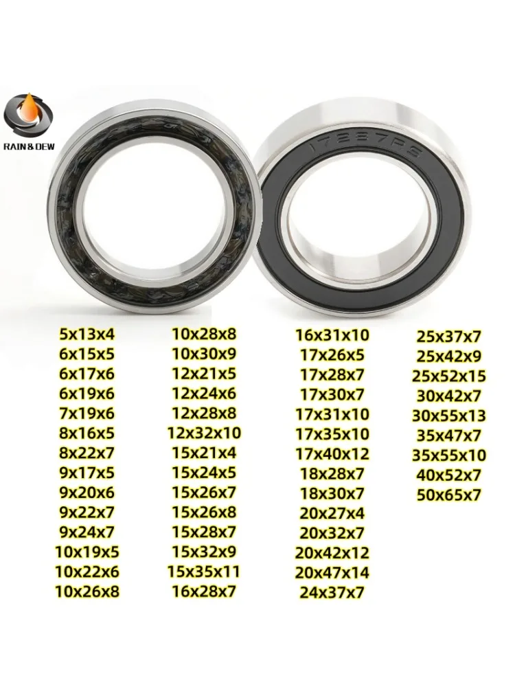 AliExpress NONE 1Pcs of Hybrid Ceramic Bearing S6001-2RS 12x28x8mm ABEC-9 6000 699 6902 6903 6803 18307 2RS Bicycle Hub Bottom Bracket Bearing