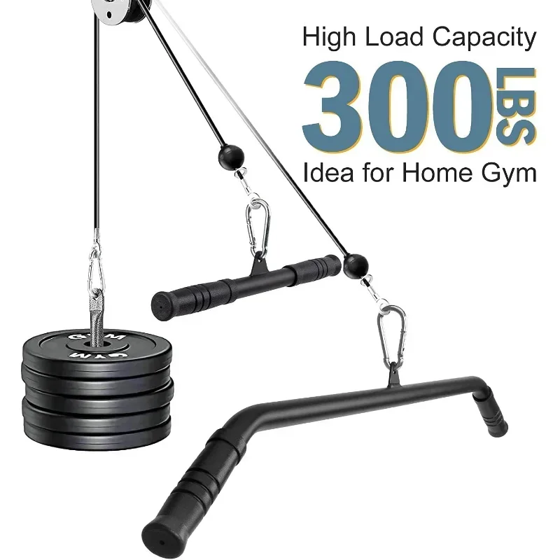 Muscle Exercise Handle Pulley Cable Machine Attachment Home Gym Triceps Press Bar Back 50cm 100cm Pulldown Bar