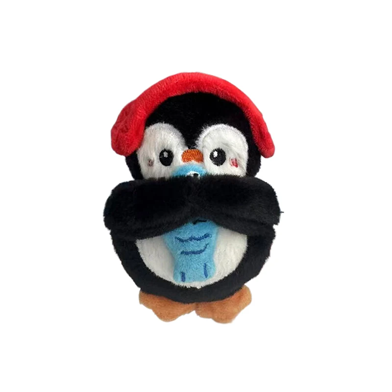 [JT] 1 pièce, porte-clés en peluche pingouin mignon, pendentif en peluche doux pour sac à dos, porte-clés de voiture, décoration, cadeau pour enfant