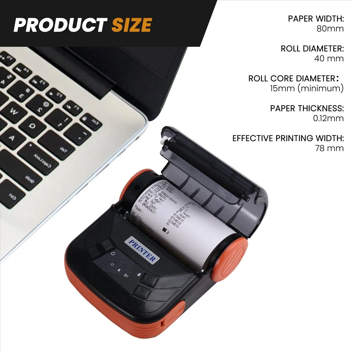 

Портативный высокоскоростной Bluetooth-принтер Okay, мини-термальный бесчернильный принтер, длительный срок службы батареи для Android, IOS, Windows, вилка стандарта США