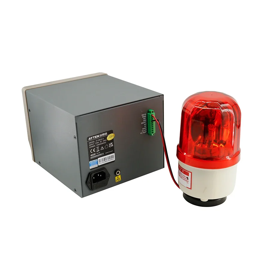 ATTEN ST-862D-E Estación de Reparación de Pantalla Digital de Pistola de Aire Caliente con Temporización de Lámpara de Advertencia Sueño Automático para Chips PCB Reparación Desoldadora