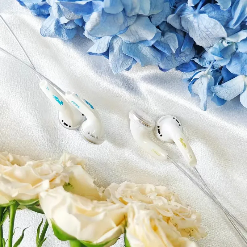 LUN SHENG & Bai Qingxue ·1998 15.4mm Flat-Head Plug Metal-Gold-plated diaphragm headphones Wired HIFI sound quality Non-in-ear