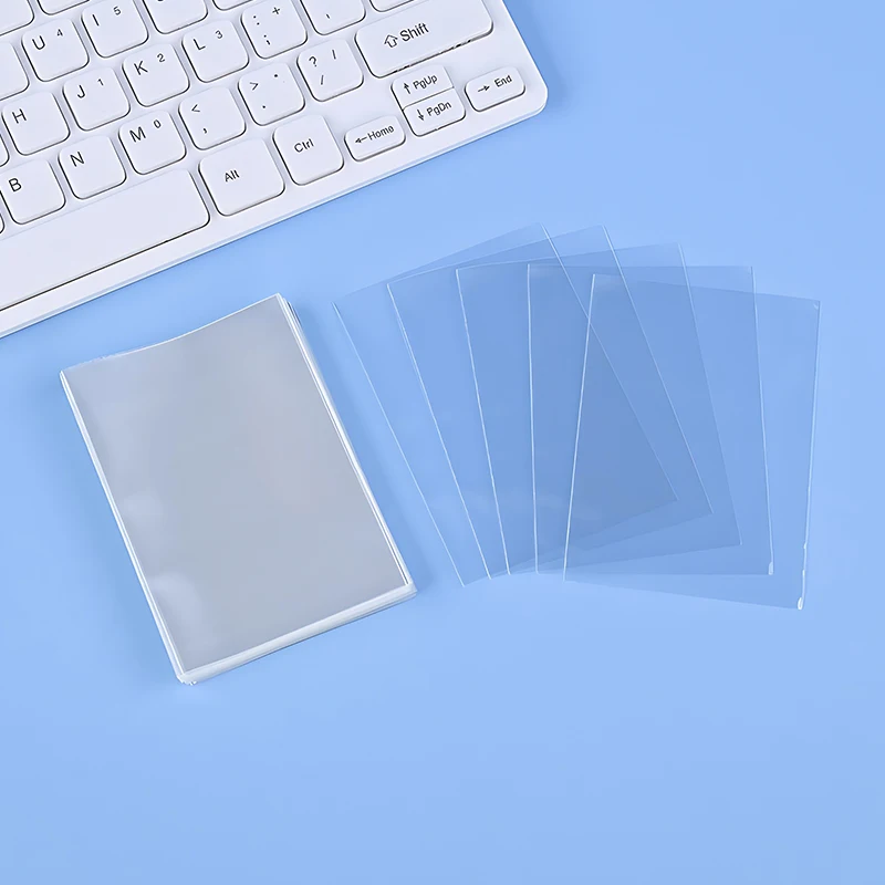 5Packs Cards Protector 100PCS/Pack Transparent Game Idol Cards Gathering Storaging Sleeves 61x88mm 65x90mm 2 Sizes Available ZYF