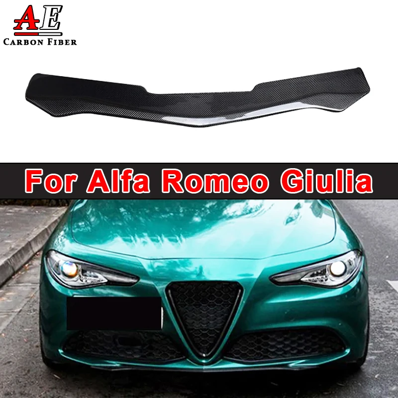 

Real Carbon Fiber Front Lip for Alfa Romeo Giulia Sedan Standard Sport 2015-2020 Car Head Front Bumper Lip Guard Car Styling FRP