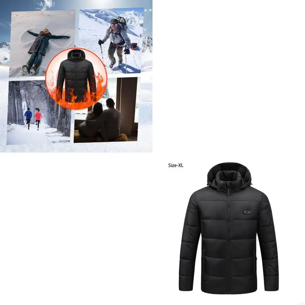 

Heating Coat Warm Outer Wear Waterproof Electric Heating Coat Couple Thickened