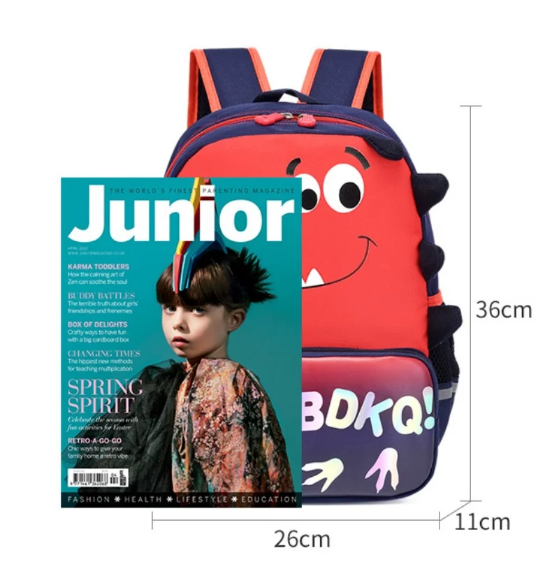 Sac à dos de livre de dessin animé de dinosaure mignon pour enfants, nom personnalisé, école primaire, fille de Nairobi Orn, mode initiée, nouveau