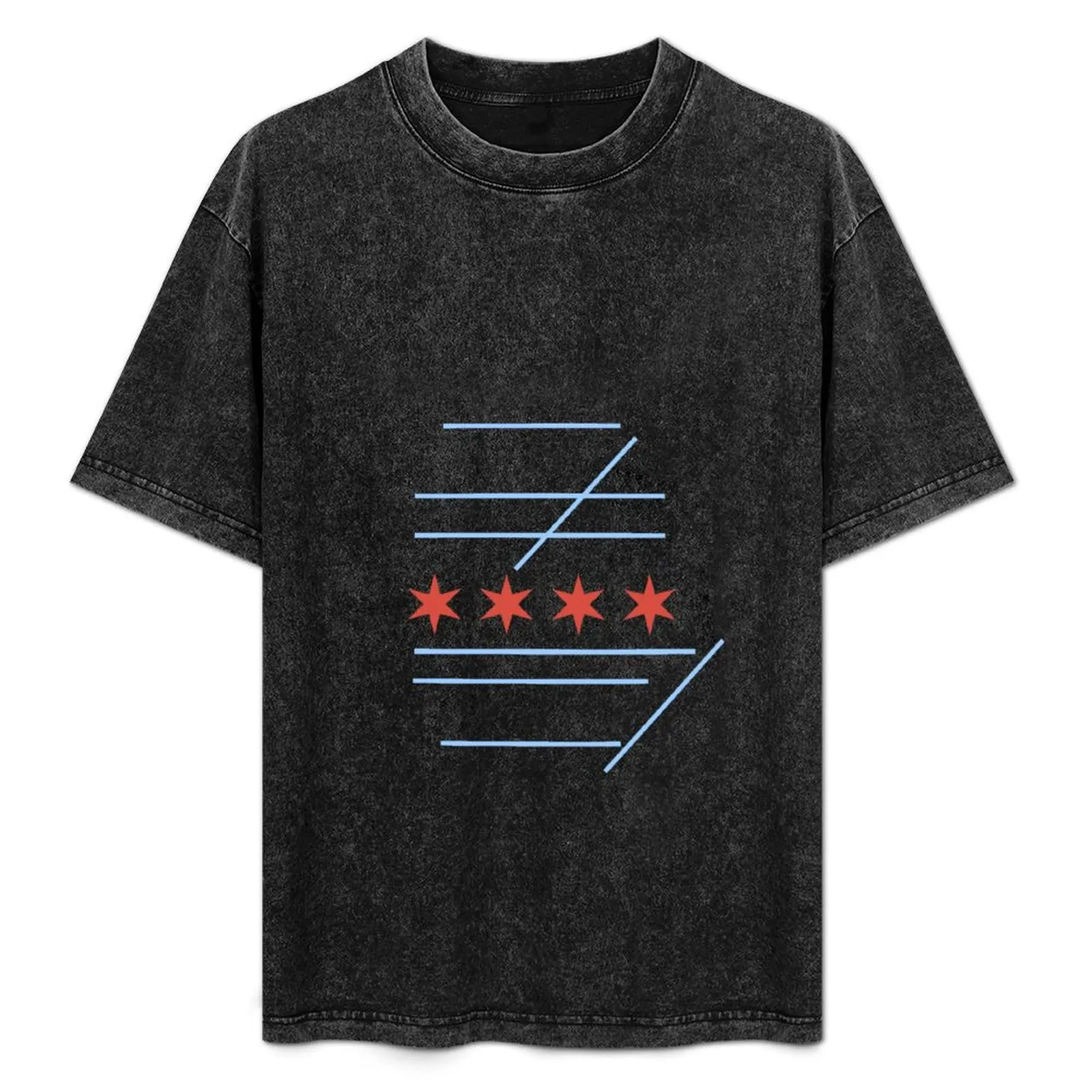 

KORD Runway Map Chicago Flag T-Shirt quick-drying Blouse customs design your own Men's t-shirts