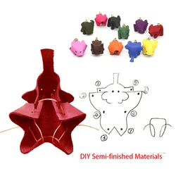 6Set/Lot Animals Pattern DIY Handmade Creative Pendants Leather Craft PU Materials No Punching LeatherCraft Accessory