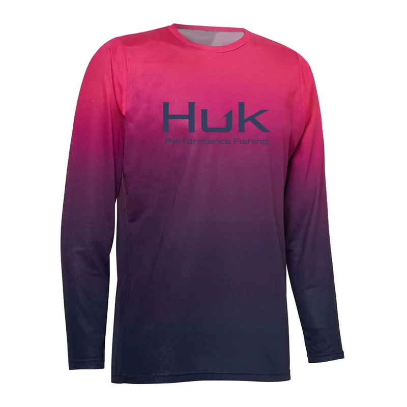 HUK 2023 HUK traje de pesca para hombre Anti UV traje de pesca de manga larga camisa de pesca transpirable traje de pesca transpirable