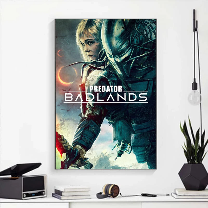 جديد P-Predator Badlands ملصق الفيلم قماش اللوحة Printwall صورة فنية لغرفة المعيشة ديكور المنزل كوادروس