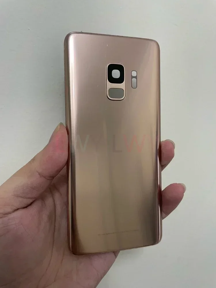 S9 G960 SM-G960F G960FD غطاء البطارية الخلفي لسامسونج غالاكسي S9 زائد s9 + G965 SM-G965F G965FD الخلفي باب زجاجي الإسكان