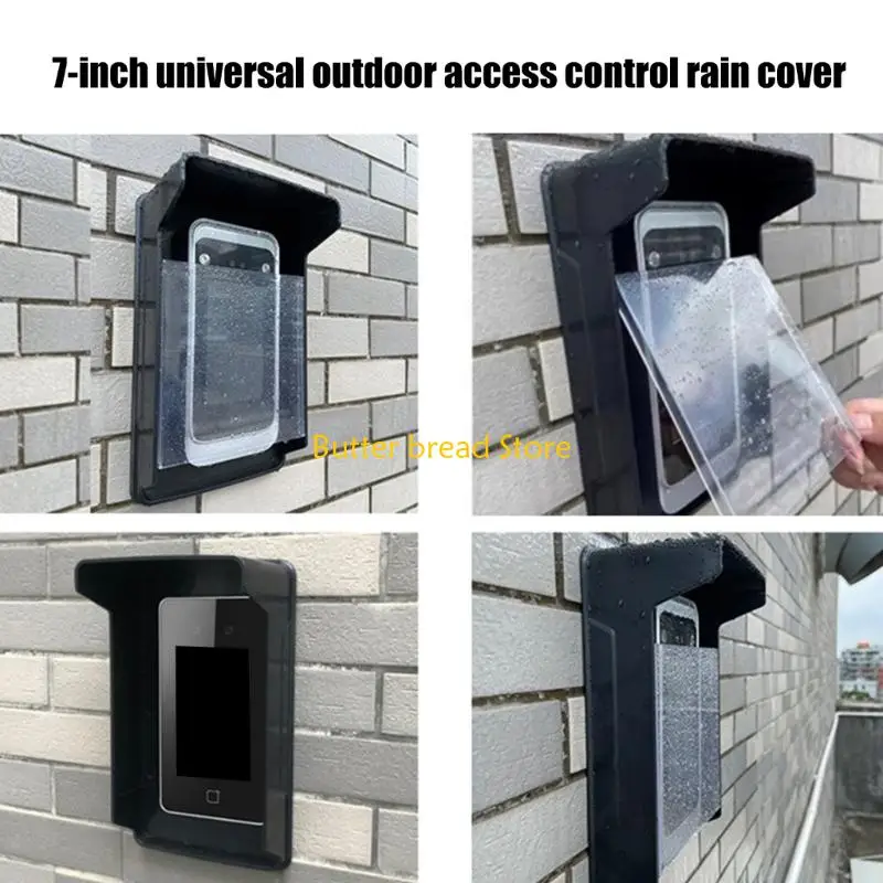 W89C Upgrades Camera Doorbells Cover Weather Resistant Accessory Clear Cover Protects From Rain & Dust for Security Systems