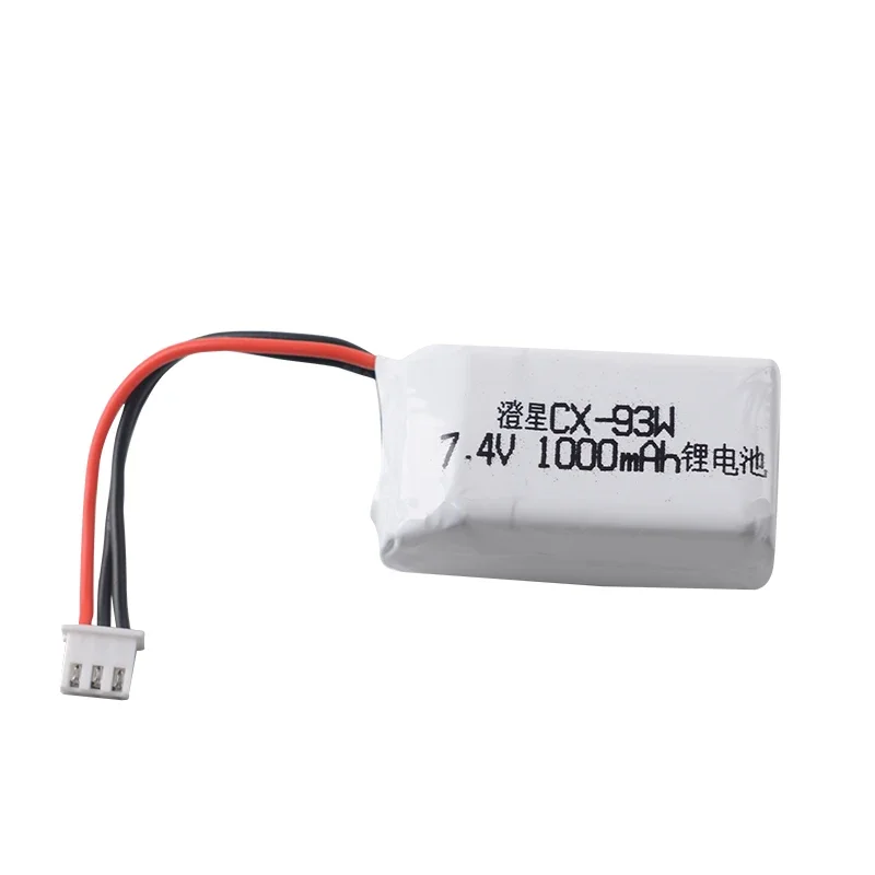 7.4V 1000mah 2S rechargeable Lipo Battery XH-3P plug for RC Cheerson CX-93W Drone Rc Quadcopter Rc Car Boat