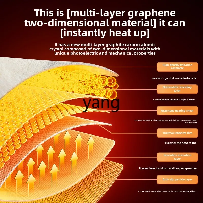 LTT graphene floor heating mat household removable and washable heating floor mat