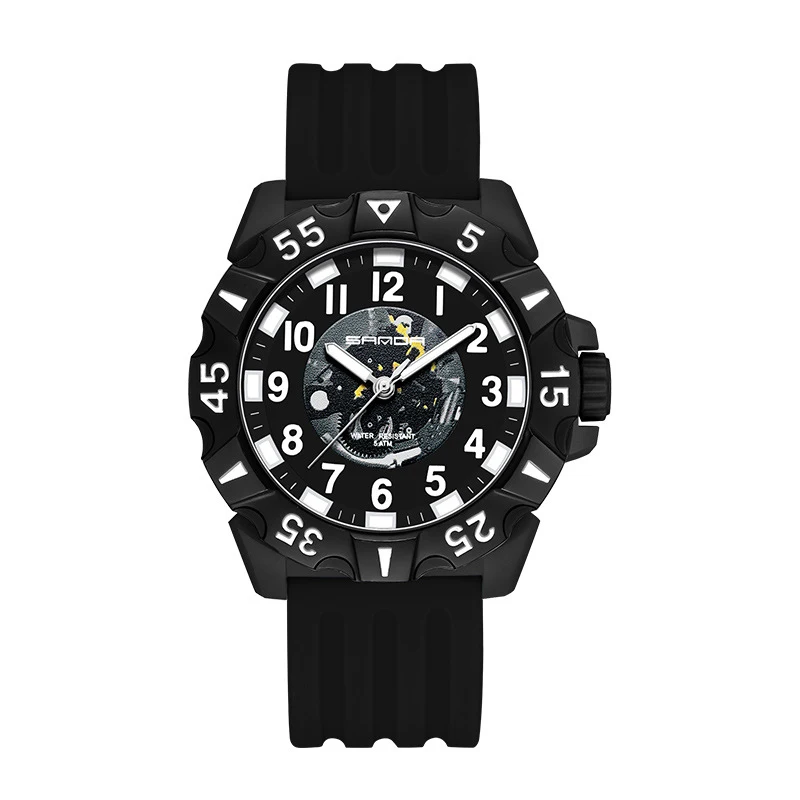 UTHAI CE110 Casual Men watch, digital fashion trend, creative waterproof quartz watches, cool clock gift watches for man