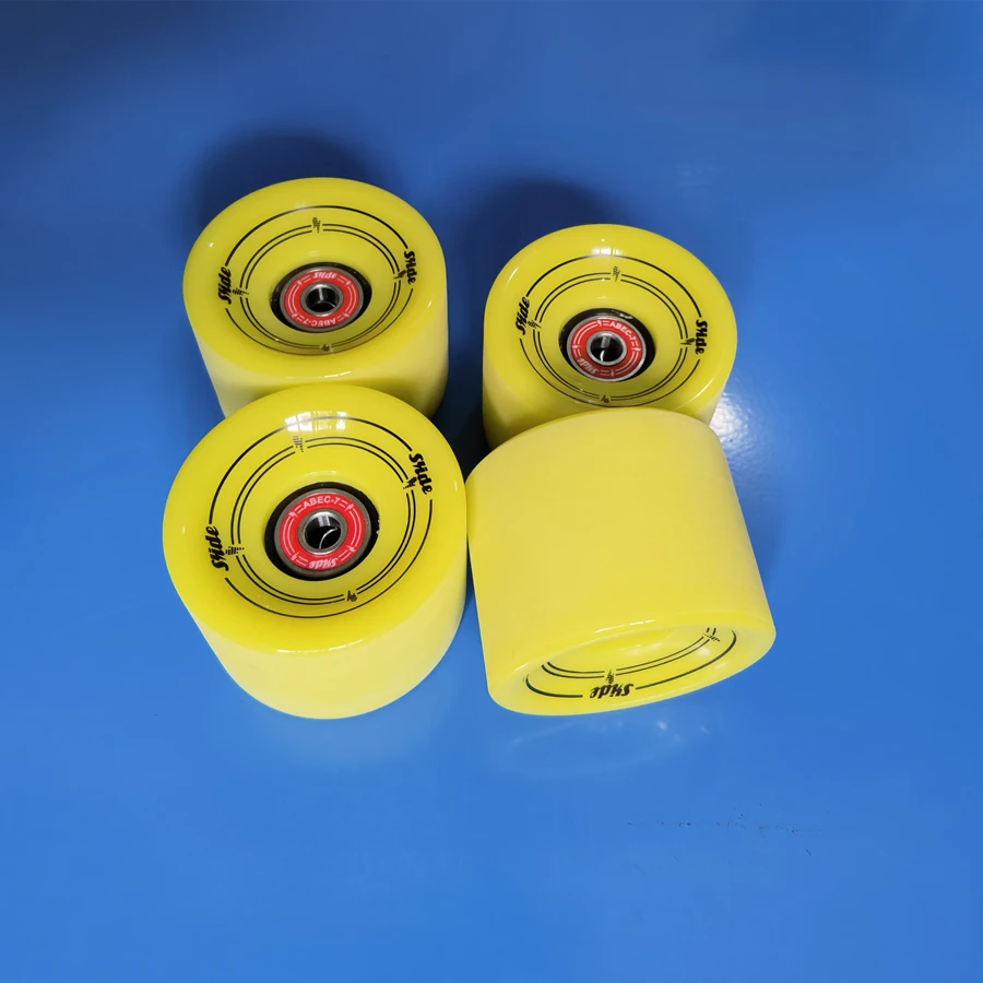 SLIDE surf skateboard wheels and bearings, 65mm 78A wheels, good quality skate longboard wheels