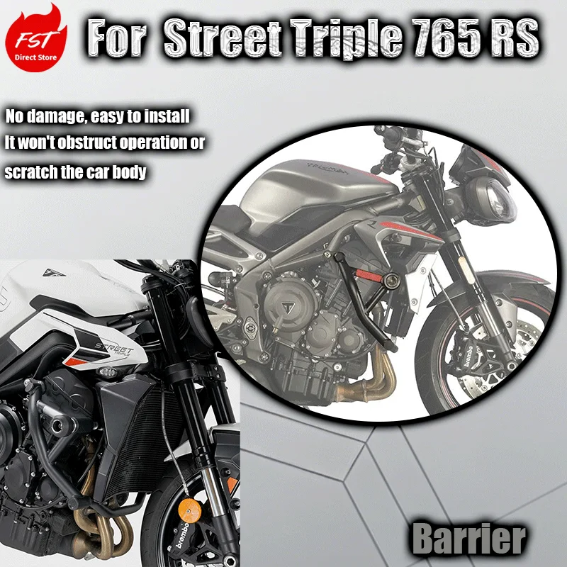 Fit for  765RS Crash Bar Bumper Guard Elastic Frame Slider Gymkhana Modified Motorcycle Accessories