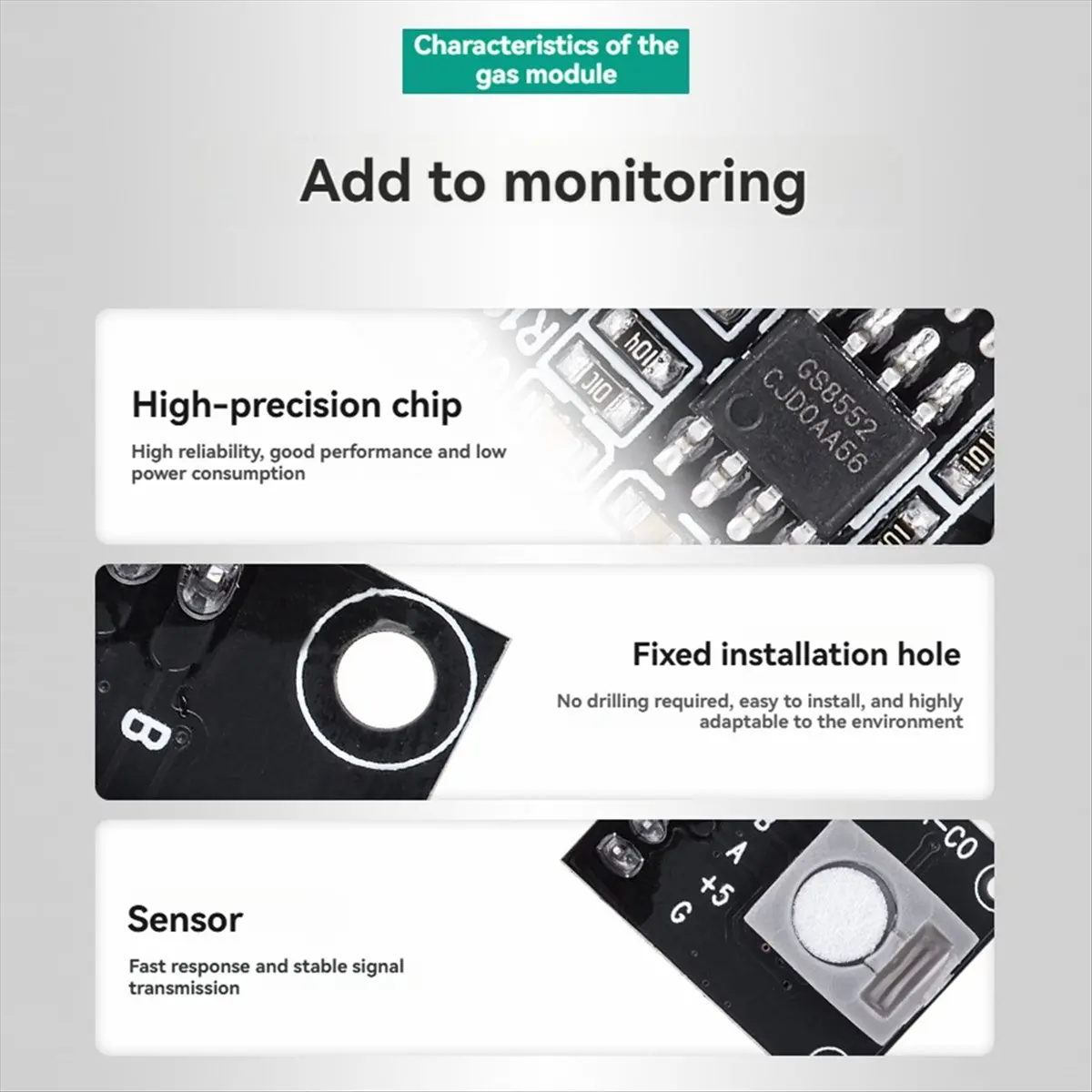 A99X TPM-200A Carbon Monoxide Sensor Module Interference- High- CO Air Quality Detection Sensor Module