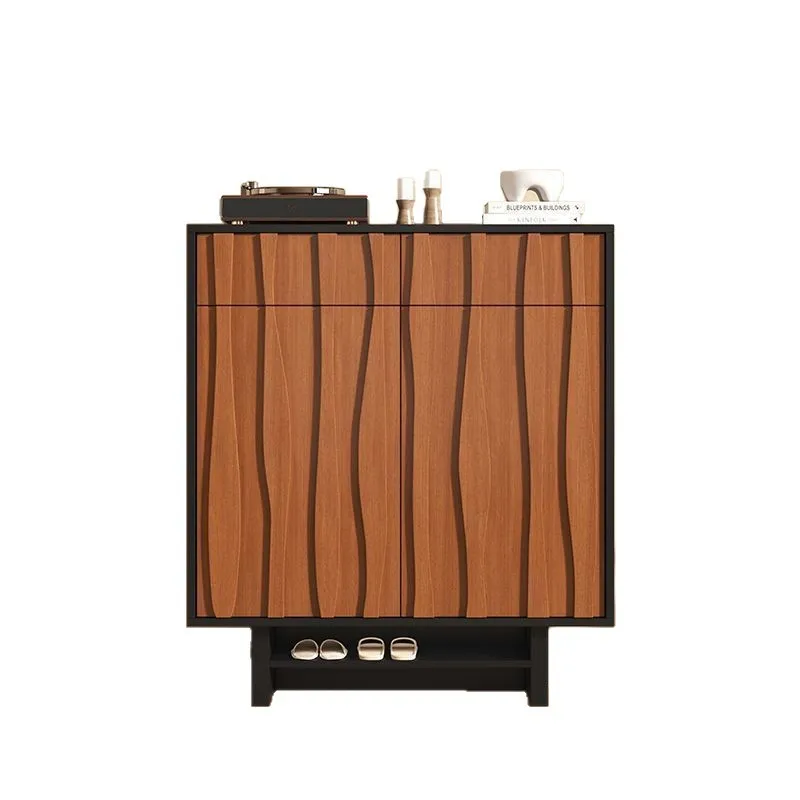 French wabi sabi home shoe cabinet entrance door aisle modern simple entrance locker children