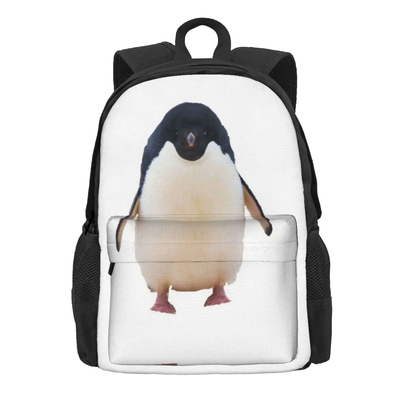 Fat Penguin Hot Sale Schoolbag Backpack Fashion Bags Fat Bird Antarctica Animal Nature Wildlife Funny Penguing Adele Penguin