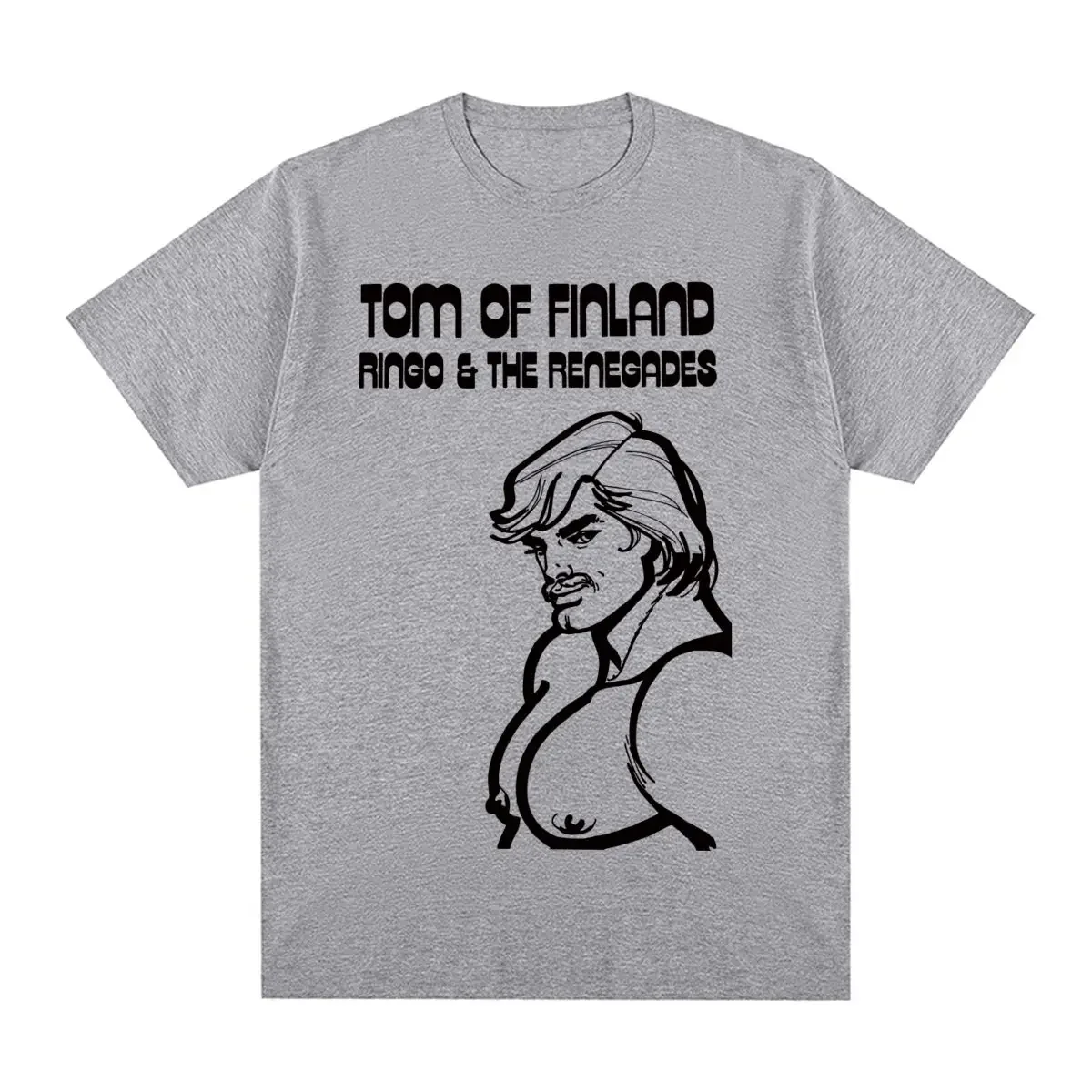 Men T shirt New Tee Tshirt mens Tops Tom of Finland Vintage T-shirt Boyfriend LGBT GAY Pride Rainbow Cotton harajuku funny tops