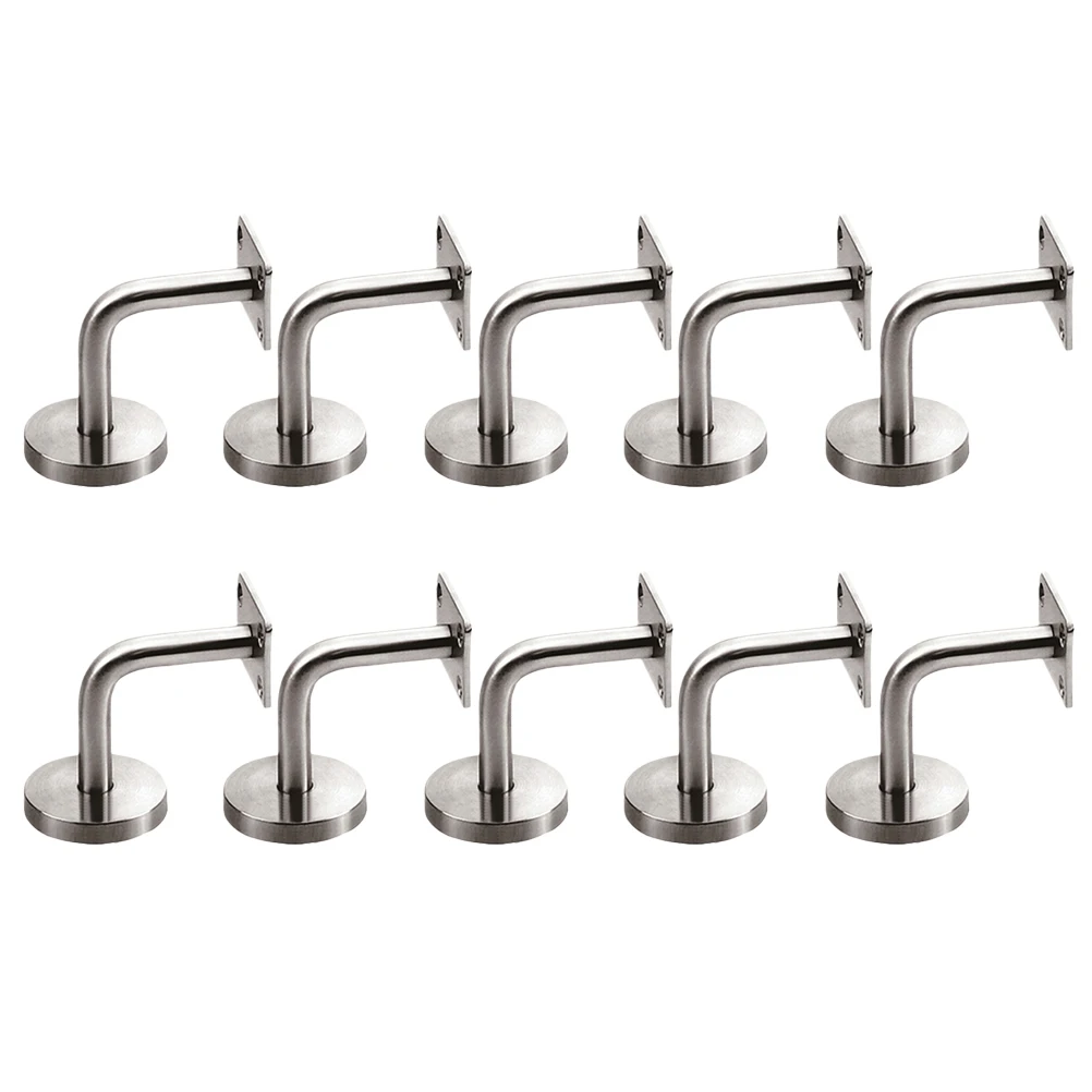 10 Pcs Staircase Handrail Bracket Mounted Brackets Railing for Hardware Glass Railings Wall The Fence