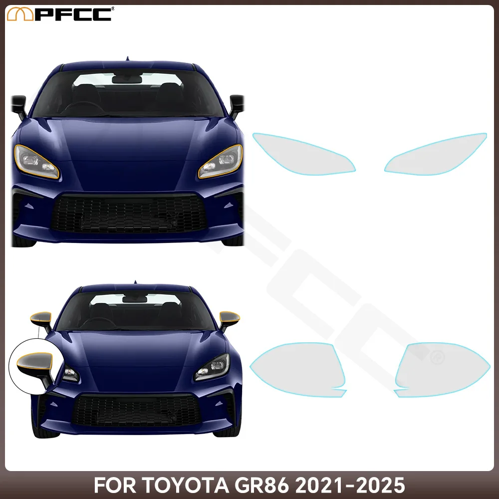 

Автомобильная прозрачная пленка для зеркала заднего вида, прозрачная наклейка из ТПУ PPF для Toyota GR86 2021 2022 2023, защитная пленка для автомобильной краски