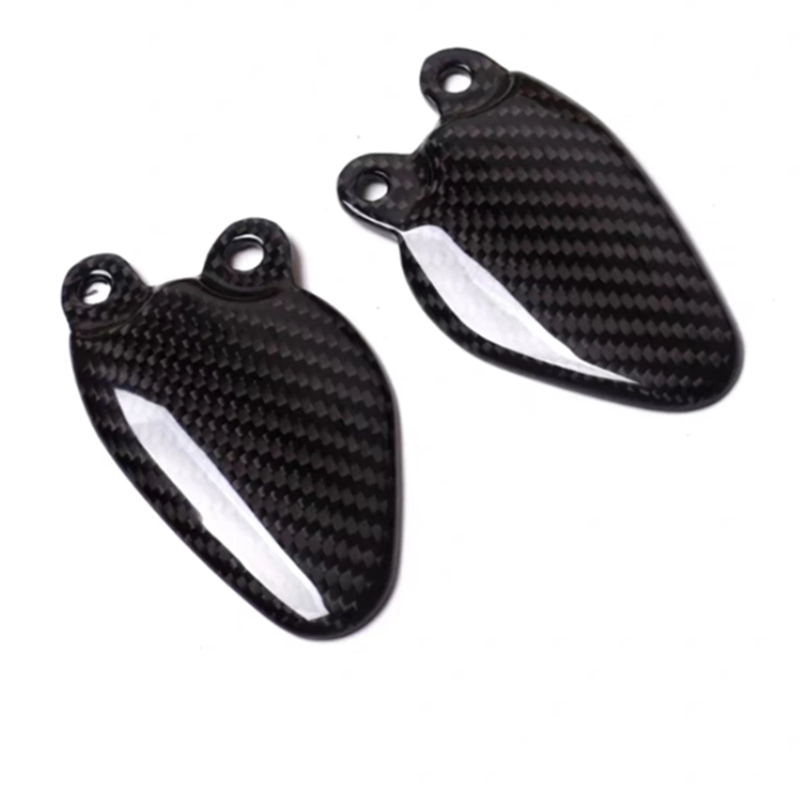Motorcycle Carbon Fiber Foot Lever Pedal Heel Guard Cover Plate Footrest Rest Fairing For Triumph Rocket 3 Rocket3 GT 2020-2024 view 4