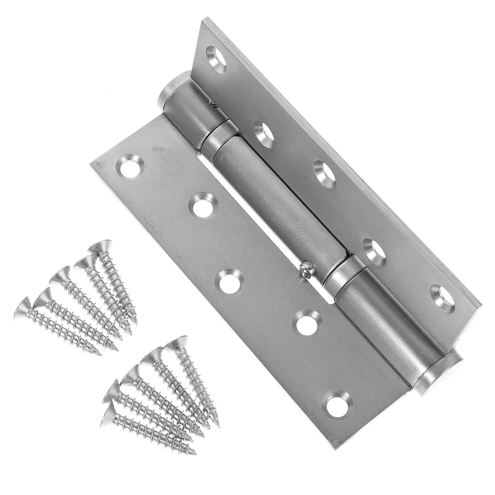 Heavy Duty Stainless Steel Self-Closing Door Hinges, 180° Rotation, Silent Automatic Cabinet Hinge Set