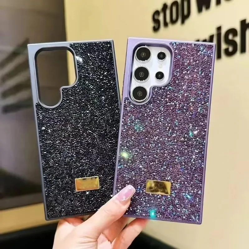 

Luxury Bling Glitter Phone Case For Samsung Galaxy S25 Ultra S24 ultra S23 Vogue Protective Soft Diamond Cover Protective Shell