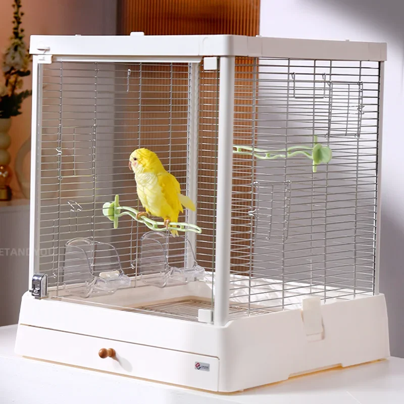 

Hut Acrylic Cage House Birds Outdoor Large Parrots Cages Nests Breeding Canaries Birdhouse Luxury Rabbits Parrot Chinchilla