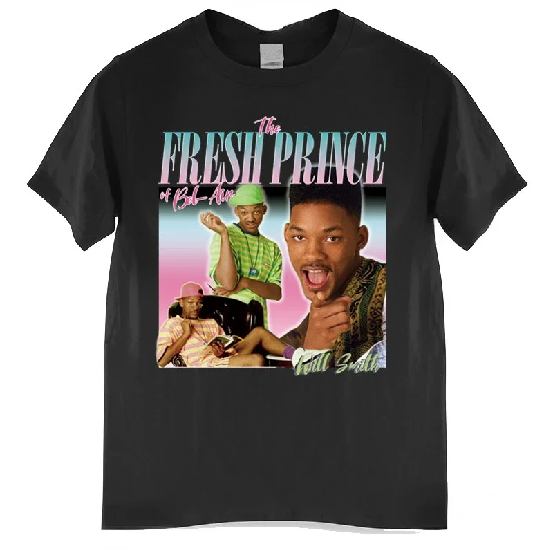 Fresh Prince of Bel Air Printed Men T Shirt Woman Summer Fashion T-shirt  Men Clothing Cotton Casual Tops Streetwear O-Neck